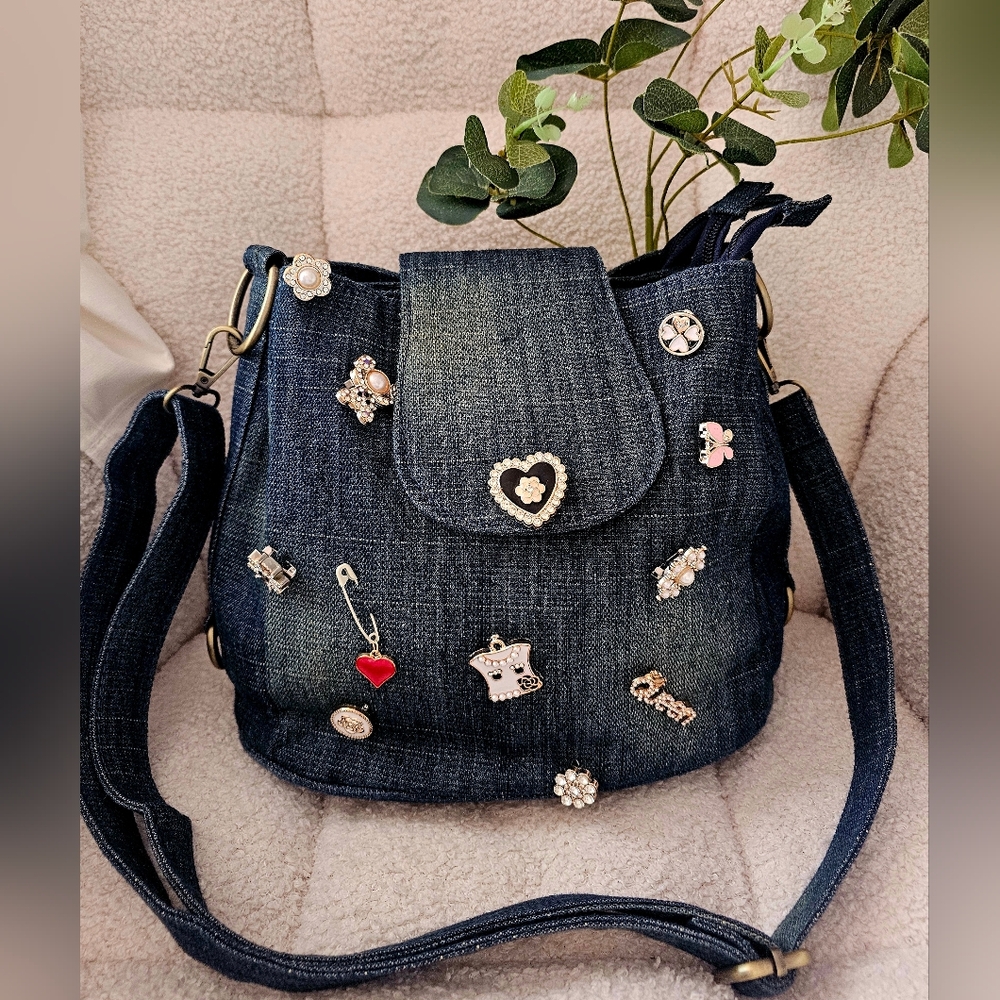 Denim Bling Bag:NWOT